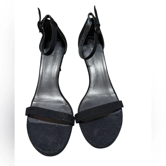 Stuart Weitzman NUDISTSONG Stiletto Heels – BlackSize 11